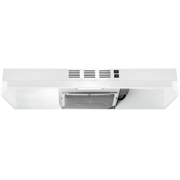 AKDY 36-in Under Cabinet Range Hood with Charcoal Filter in White