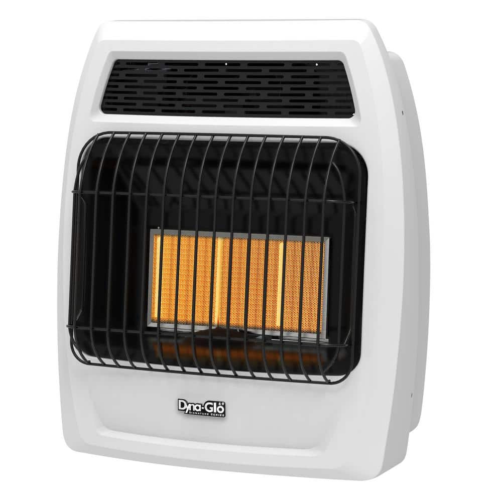 White Wall-Mounted Natural Gas Infrared Heater with Thermostat