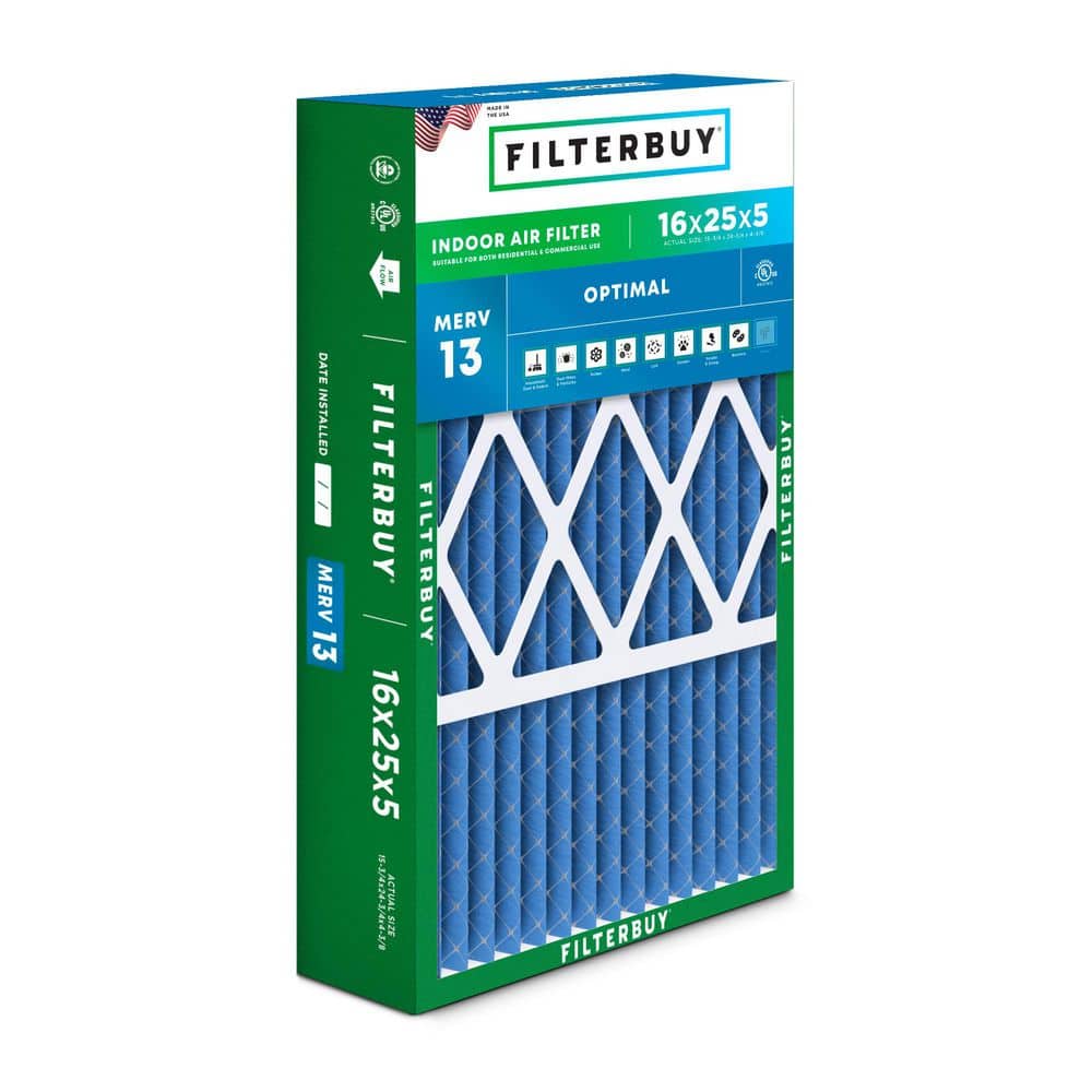 16 in. x 25 in. x 5 in. MERV 13 (FPR 10) Health Defense Pleated HVAC AC Furnace Air Filters for Honeywell (1-Pack) price history on PriceWatchPro