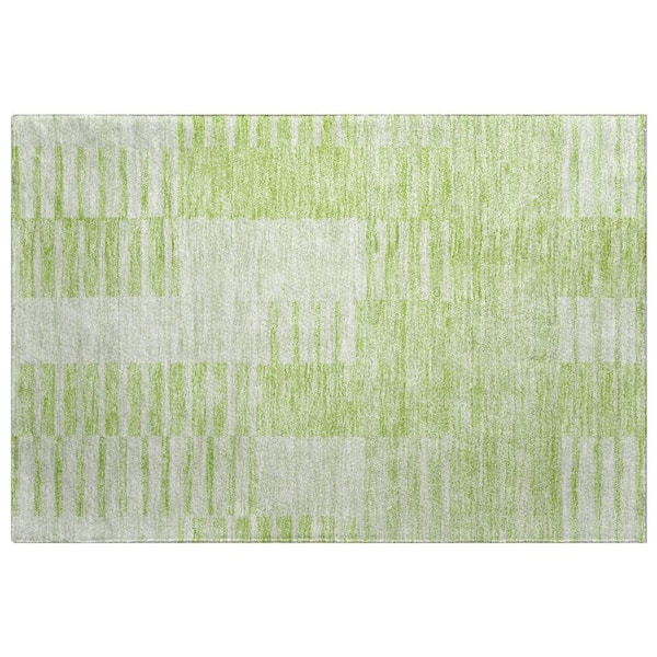 Dream Shag Premium Machine Washable Abstract ADS686 Honey 3 ft. x 4 ft. Area Rug