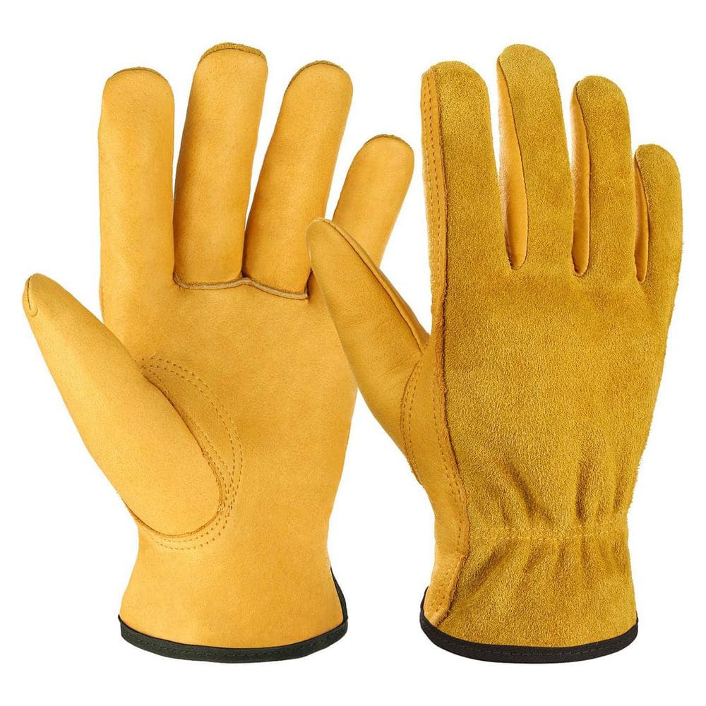 Misopily Genuine Leather Replacement Work Gloves Protective