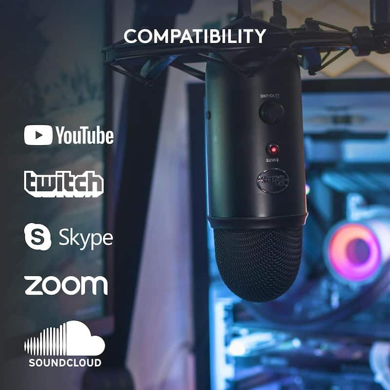 USB Microphone for Gaming, Streaming, Podcasting, Twitch, YouTube, Discord, Recording for PC and Mac