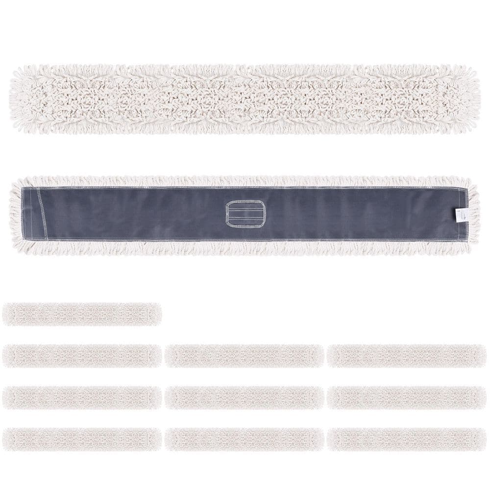 48 in. Loop-End Flat Dust Mop Replacement Heads, Commercial and Residential Floor Cleaning Mop Refills (12-Pack) price history on PriceWatchPro