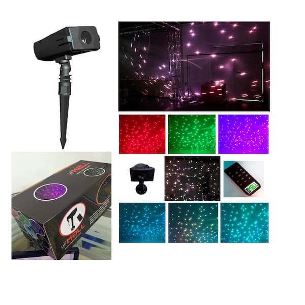 Christmas Lights Laser Projector Outdoor Red and Green Starry Projection  Light 3 Working Modes Waterproof Plug in Mountable for Holiday Xmas House