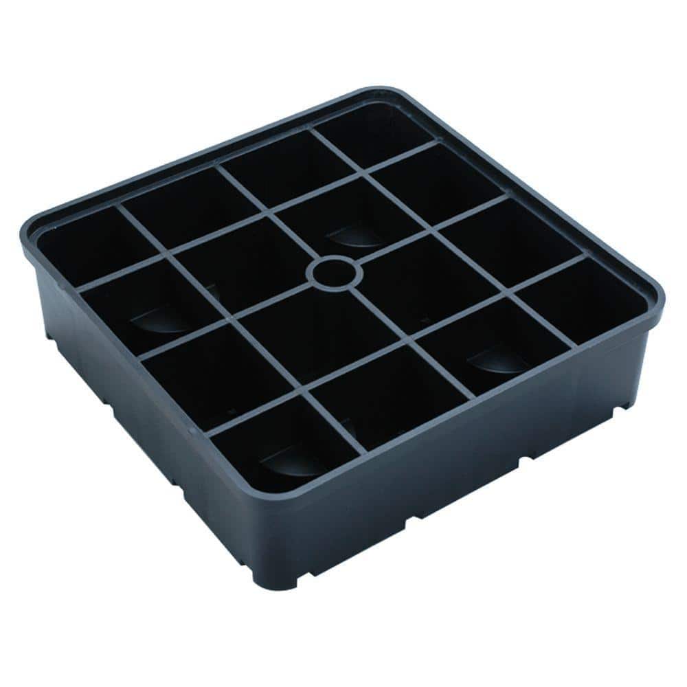 UDECX 3 in. Riser Block Black (4-Pack) URSN01-4 - The Home Depot