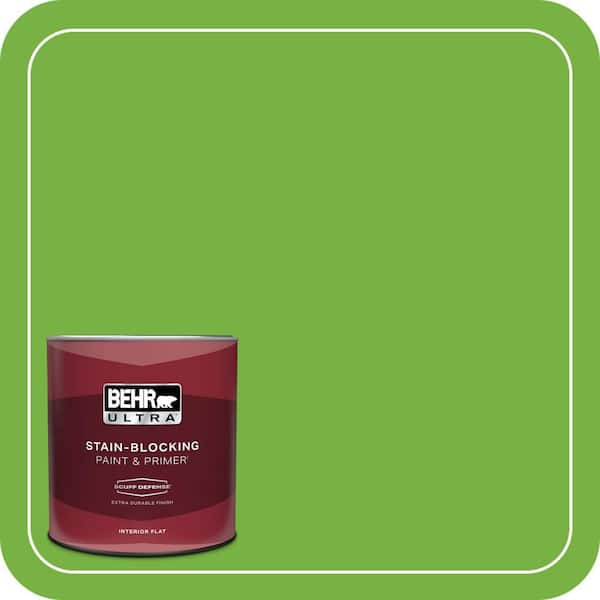 BEHR ULTRA 1 qt. #S-G-430 Sparkling Apple Extra Durable Flat Interior Paint & Primer