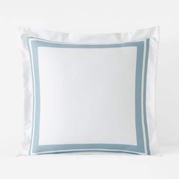 The Company Store Legends Hotel Double Border Cloud Wrinkle-Free Supima Cotton Euro Sham