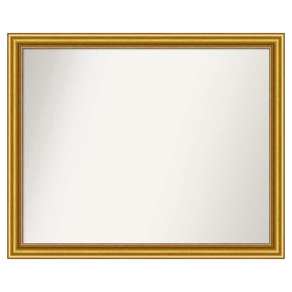 Amanti Art Townhouse Gold 37.75 in. x 30.75 in. Custom Non-Beveled Wood Framed Batthroom Vanity Wall Mirror