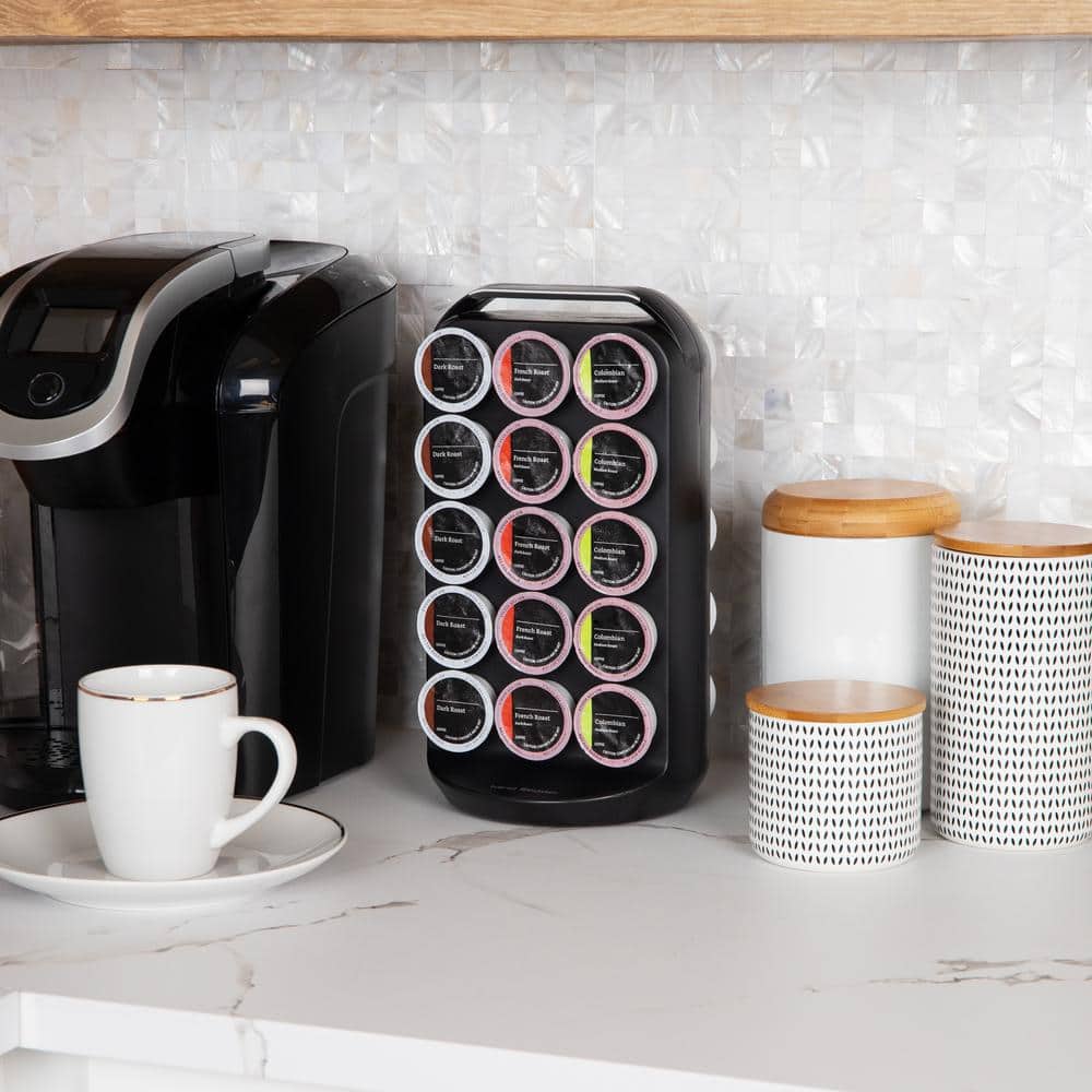Black High Impact Polystyrene Coffee Pod Holder for 30 Capsules
