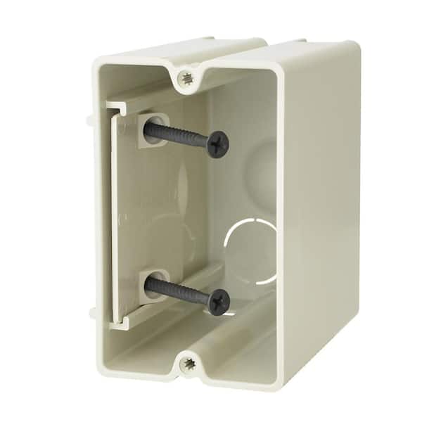 Carlon 1-Gang 17 cu. in. PVC Shallow Old Work Electrical Switch and Outlet  Box B117RSWR - The Home Depot