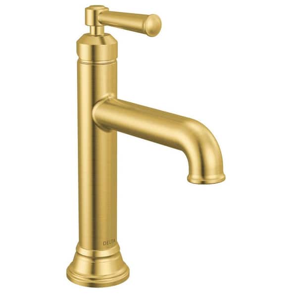 Foundations Design Series Traditional Single Handle Single Hole Bathroom Sink Faucet in Brushed Gold