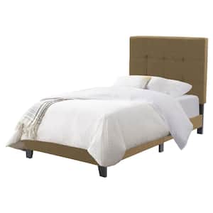 Ellery Clay Twin/Single Fabric Tufted Panel Bed