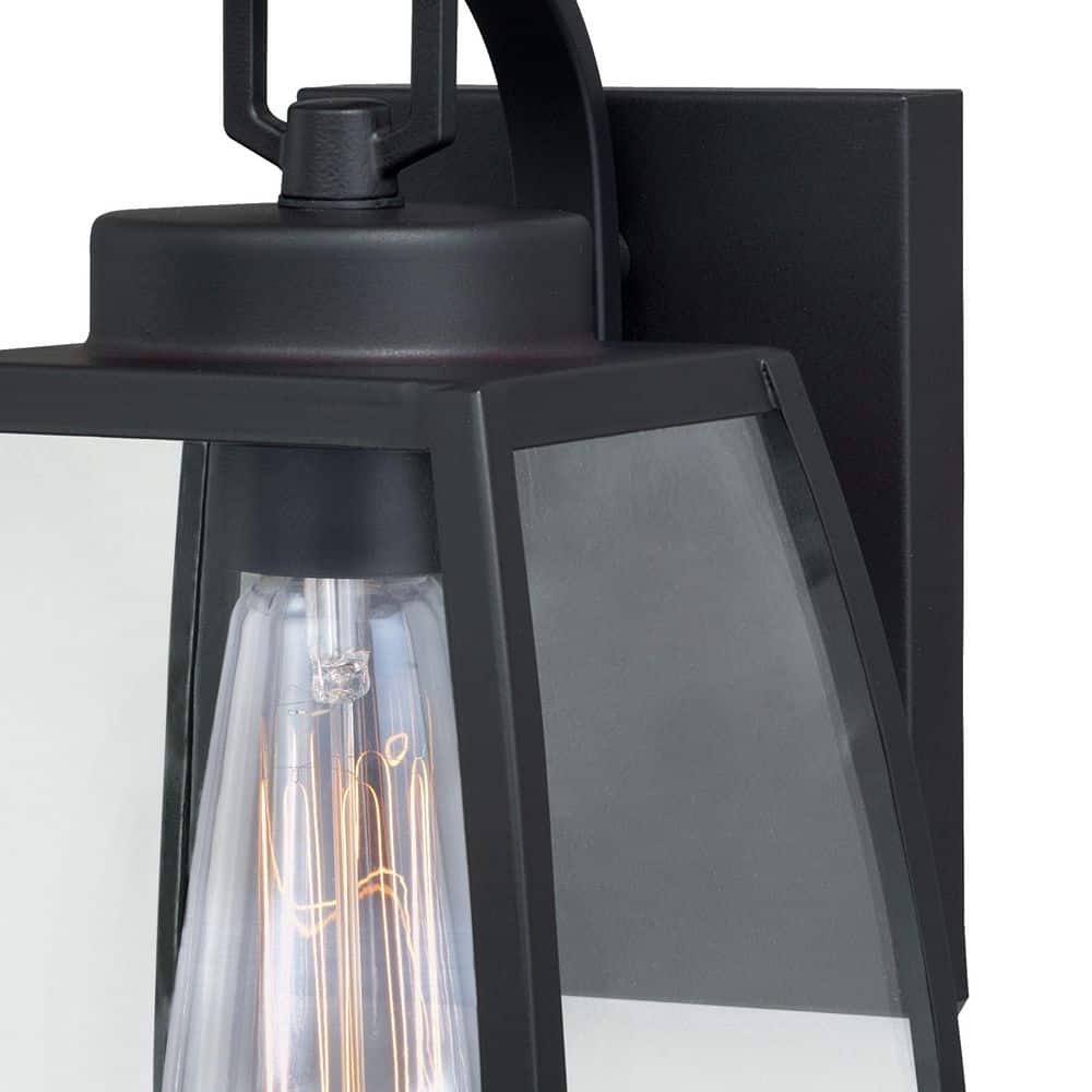 Granville Bronze and Clear Glass Outdoor Wall Lantern
