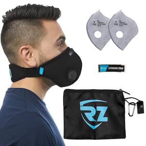 M2 Reusable Dust Mask in Black, Size Medium for Woodworking, Home Improvement, and DIY Projects