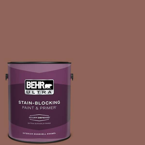 BEHR ULTRA 1 gal. #BXC-57 Raw Sienna Extra Durable Eggshell Enamel Interior Paint & Primer