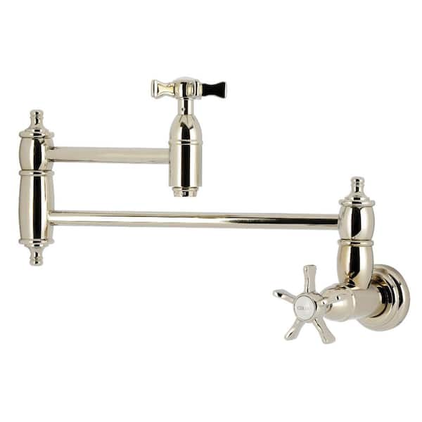 Hamilton Wall Mount Pot Filler Faucet in Polished Nickel