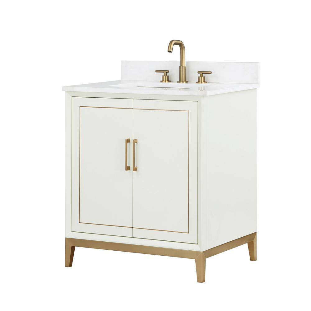 BEMMA Gracie 30 in. W x 22 in. D x 38 in. H Single Sink Freestanding ...
