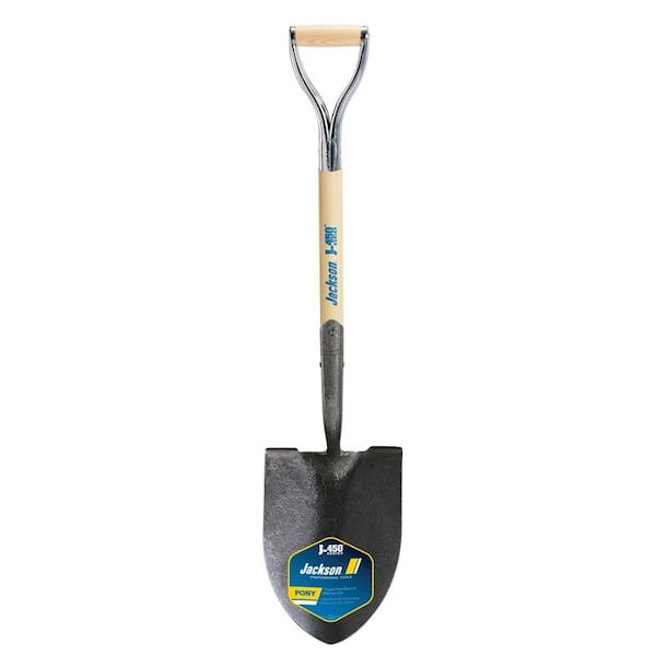 True Temper J-450 27 in. D-Handle Round Point Shovel