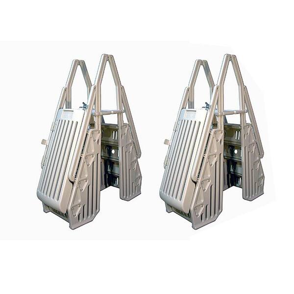 The Vinyl Works Pool Ladder 4 Step Steel for Above Ground Pool 2 x AFT The Home Depot