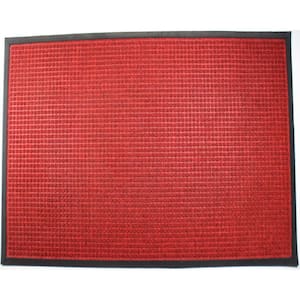 Rhino Mats 3-ft x 5-ft Red Rectangular Indoor or Outdoor Door Mat in the  Mats department at