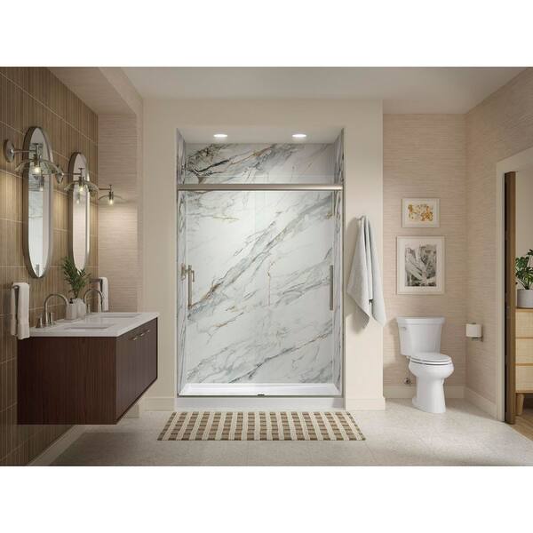 KOHLER Silestone 61 in. W x 22.4375 in. D Quartz Double Rectangle Cutouts with Vanity Top in Miami White