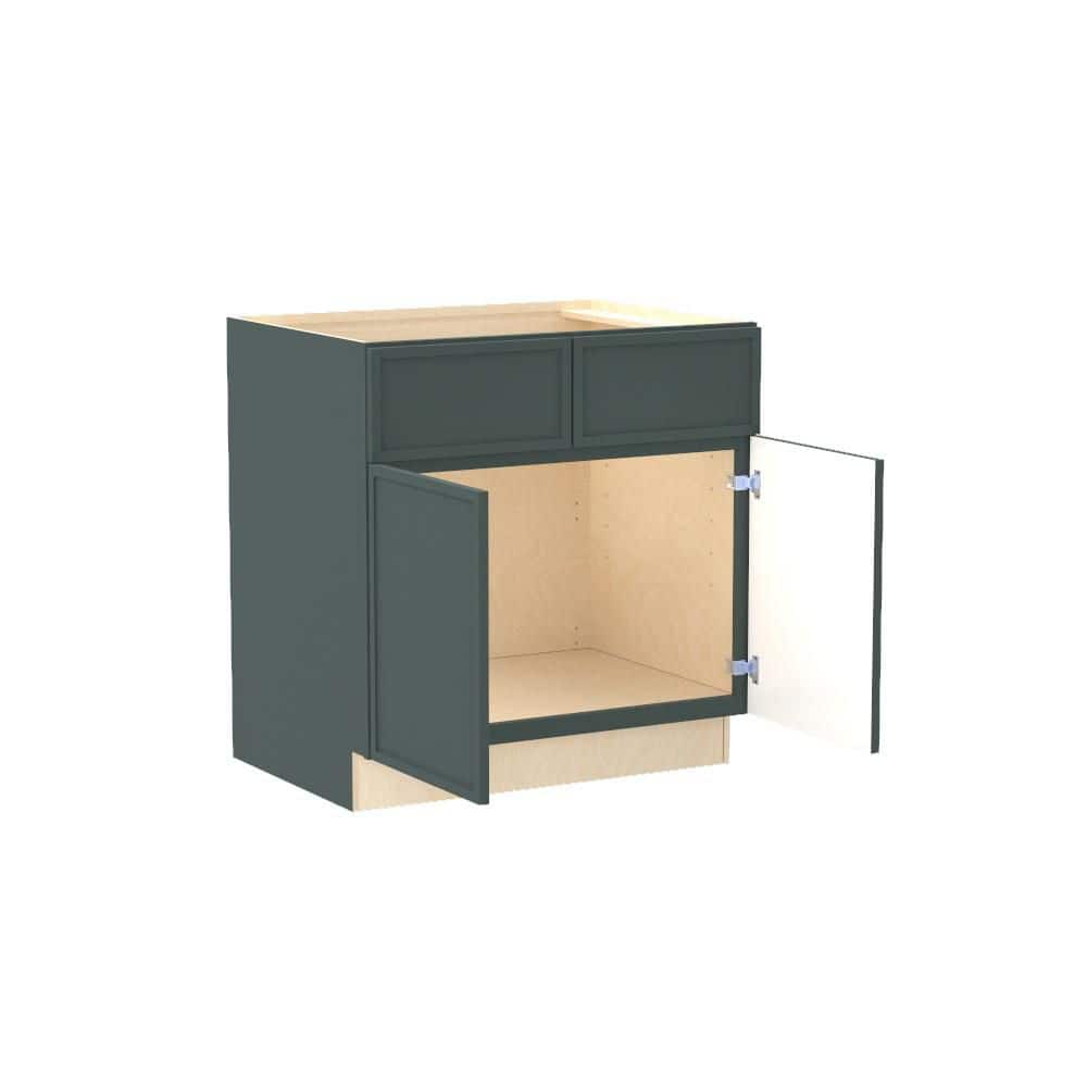 Franklin 33 in. W x 24 in. D x 34.5 in. H Assembled Plywood Sink Base Kitchen Cabinet in Verdant Green with Soft Close price history on PriceWatchPro