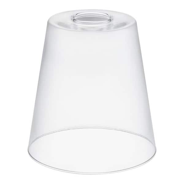 Small Clear Glass Tapered Drum Pendant Lamp Shade with 2-1/4 in. 860935 - The Home Depot