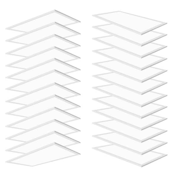 2 ft. x 4 ft. 7800 Lumens Integrated LED Panel Light, 5000K White Color, 24-Pack