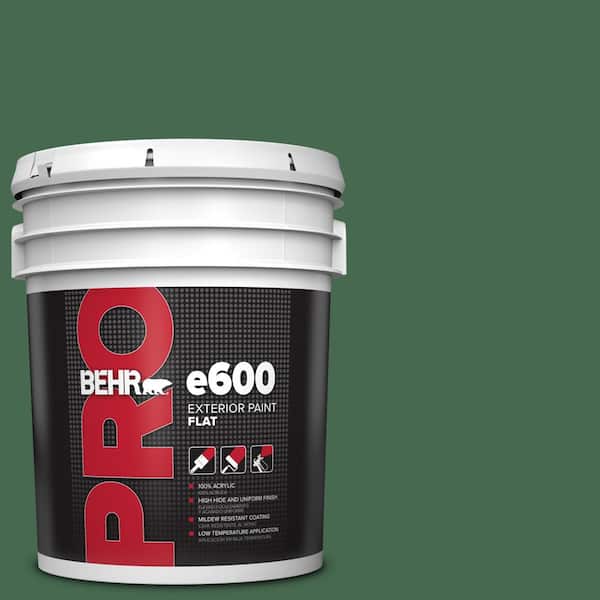 5 gal. #M410-7 Perennial Green Flat Exterior Paint