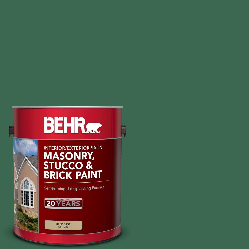 BEHR 1 gal. M4107 Perennial Green Satin Interior