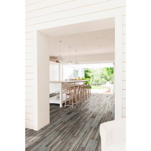 MS International Carolina Timber Matte Grey 6 x 24 Ceramic Floor and Wall Tile