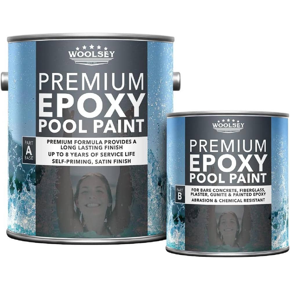 WOOLSEY 1 Gal. 932 Natural Gray Premium Epoxy Pool Paint Kit 193206 ...