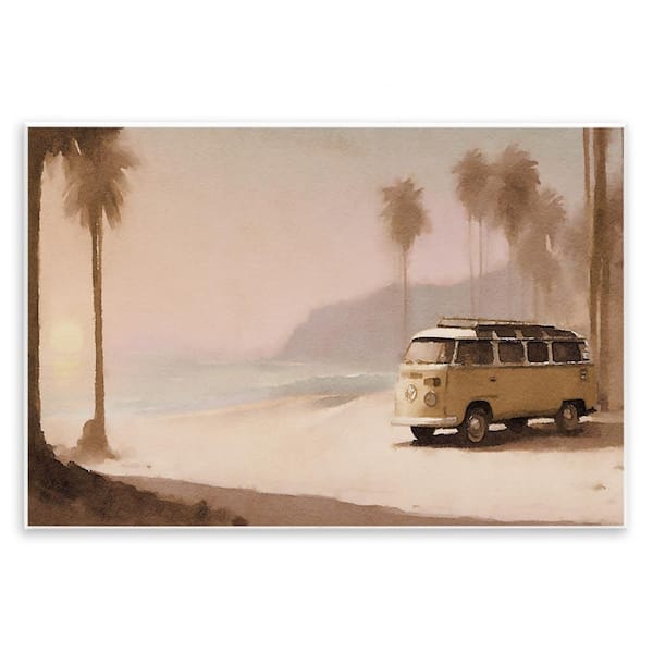 Stupell Industries Tranquil Beach Day by Noah Bay Unframed Coastal Graphic Art Print 10 in. x 15 in.