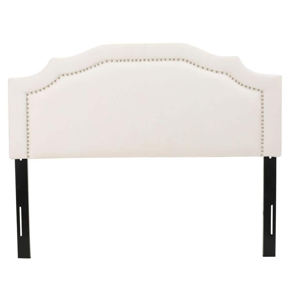 Ivory Queen/Full Adjustable Fabric Headboard -  Noble House, 9251