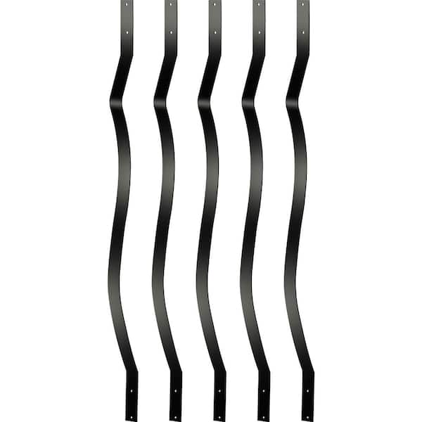 SVOPES 61-Pack Metal Deck Balusters, 29.5 x 1 in. Staircase Spindles, Aluminum Alloy Railing for Wood and Composite Deck