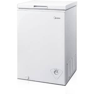 32.1 in. 7 cu. ft. Manual Defrost Chest Freezer in White Garage Ready