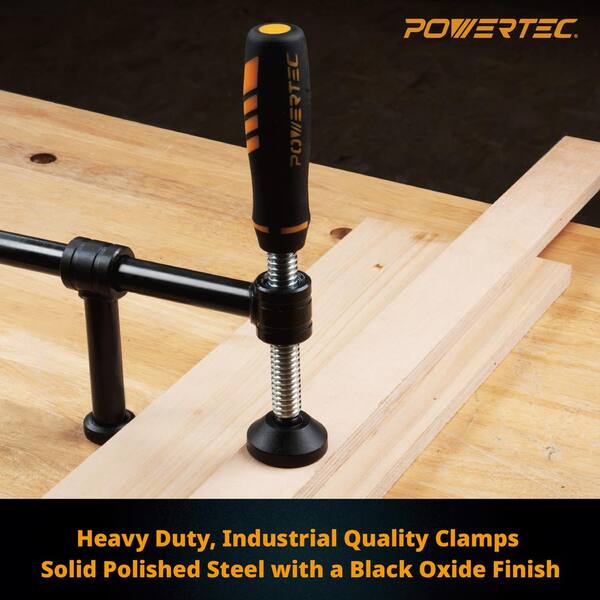 POWERTEC 180-Degree Screw Clamp, Fits 3/4 in. Bench Dog Holes