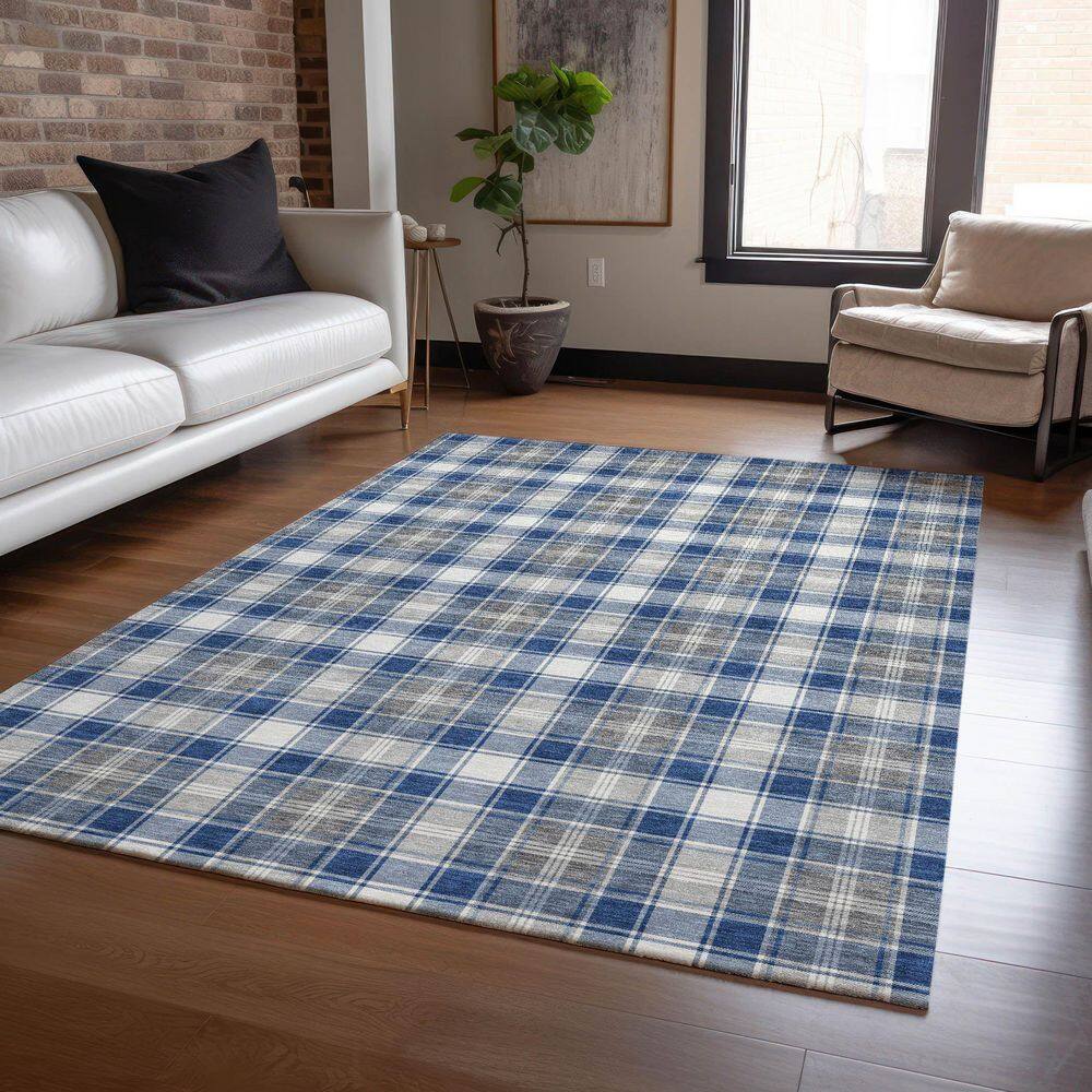 Chantille Machine Washable Indoor/Outdoor Abstract ACN1817 Navy 3 ft. x 5 ft. Area Rug price history on PriceWatchPro