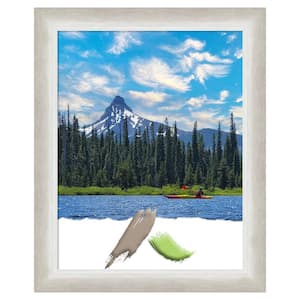 11 in. x 14 in. 2-Tone Silver Wood Picture Frame Opening Size