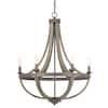 Home Decorators Collection Keowee 26 in. 6-Light Artisan Iron Farmhouse ...