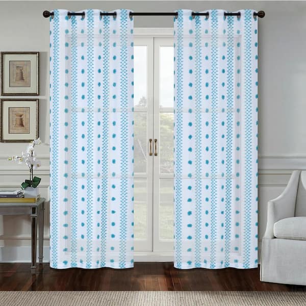 Dainty Home Cloud 76 X 84 In Window, Curtain Panel Pair