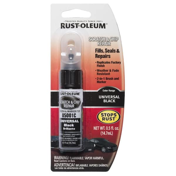Rust-Oleum Automotive 0.5 oz. Universal Gloss Black Scratch & Chip Repair Marker (6-Pack)