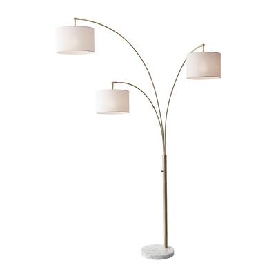 Habitat KURIKO White Marble & Brass Metal Floor Lamp Base 269037 Habitat KURIKO White Marble & Brass Metal Floor Lamp Base 269037