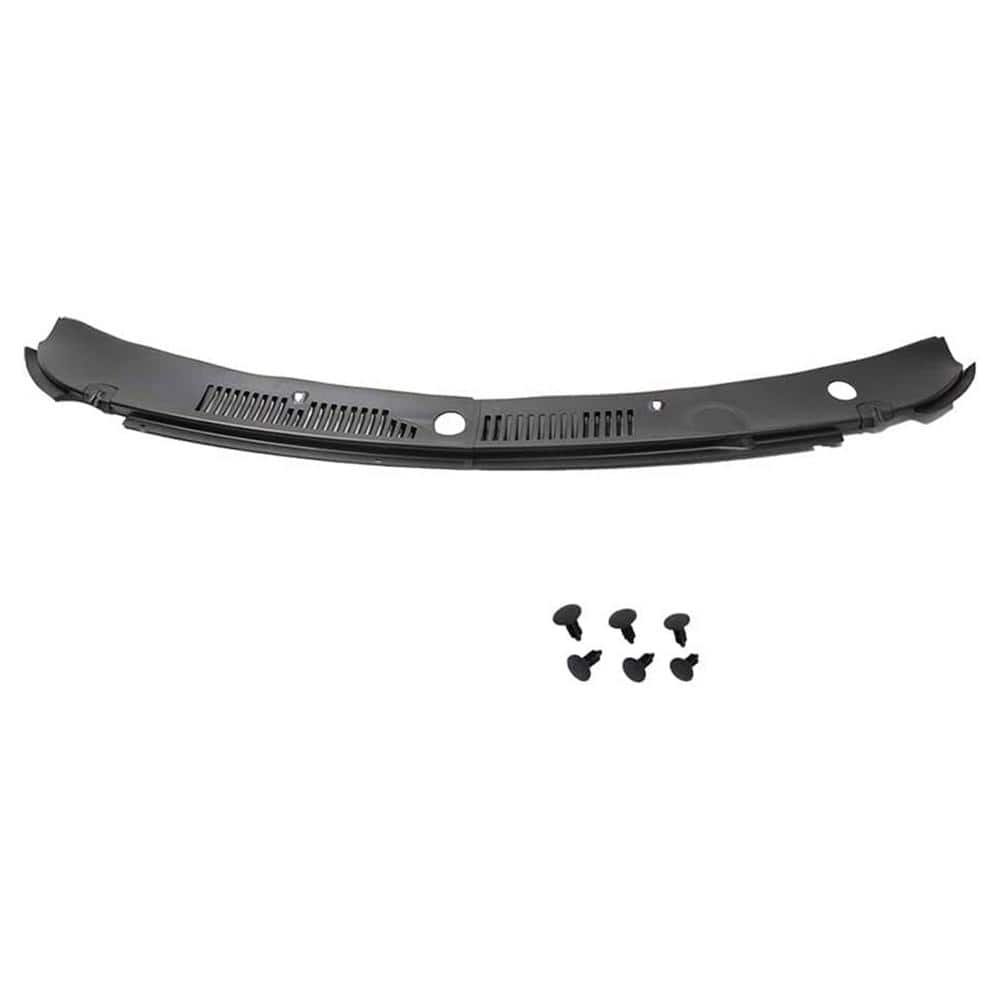 2-Piece Cowl Grille Assembly Replacement for 99 to 04 Ford Mustang, Black