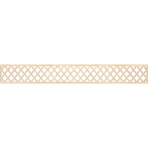 Manchester Fretwork 0.25 in. D x 46.5 in. W x 6 in. L Birch Wood Panel Moulding