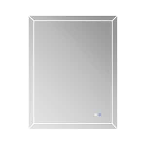 48 in. W x 36.1 in. H Small Rectangular Frameless Modern LED Lighted Wall Mounted Bathroom Vanity Mirror