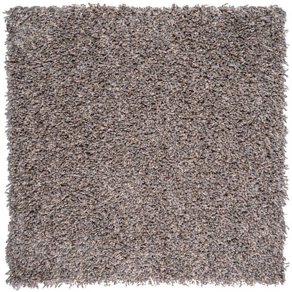 Elk Bay - Canoe - Gray Residential 18 x 18 in. Peel and Stick Carpet Tile Square (22.5 sq. ft.)