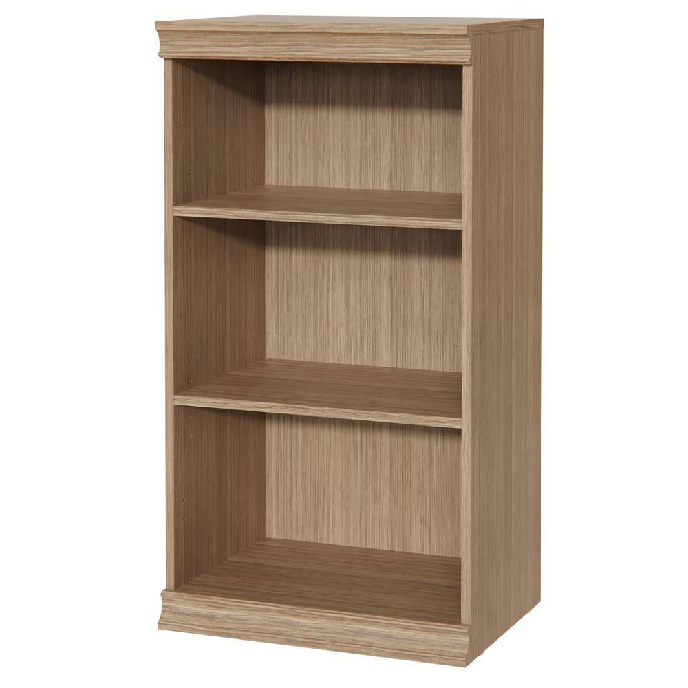 Modular Storage 21.38 in. W Honey Tower Unit 3-Shelf Wood Closet System