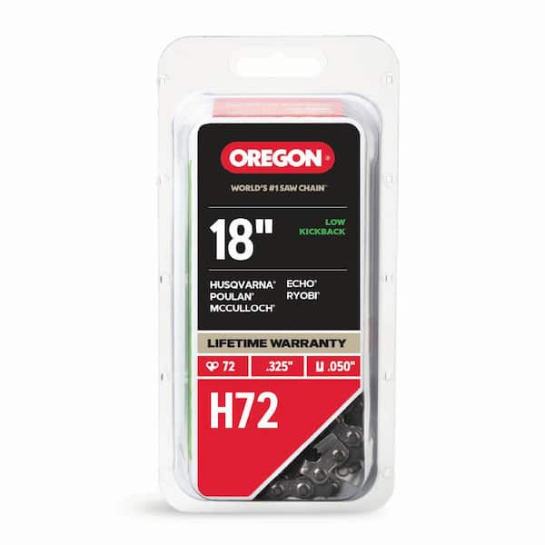 Oregon H72 Chainsaw Chain for 18 in. Bar, Fits Echo, Craftsman, Homelite, Poulan, Husqvarna, Makita and Others