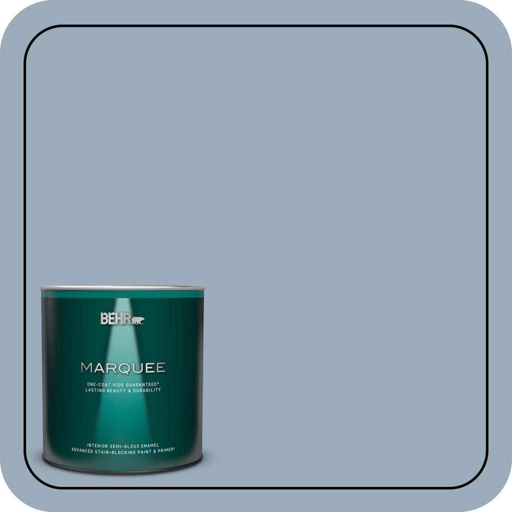 1 qt. #570F-4 Blue Willow Semi-Gloss Enamel Interior Paint & Primer price history on PriceWatchPro